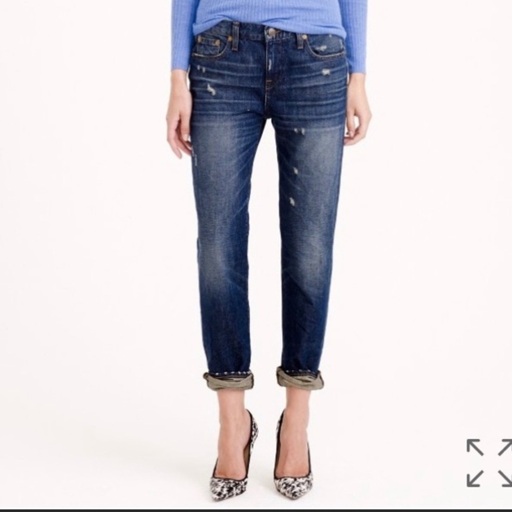 J Crew Broken in Boyfriend Denim